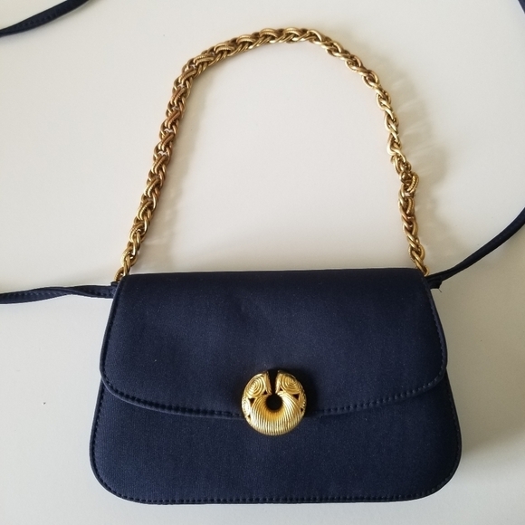 Vintage Kenneth Jay Lane | Satin Evening Bag - Picture 1 of 9